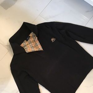 LONG SLEEVE POLO BURBERRY SHIRT-Size L-EEUC